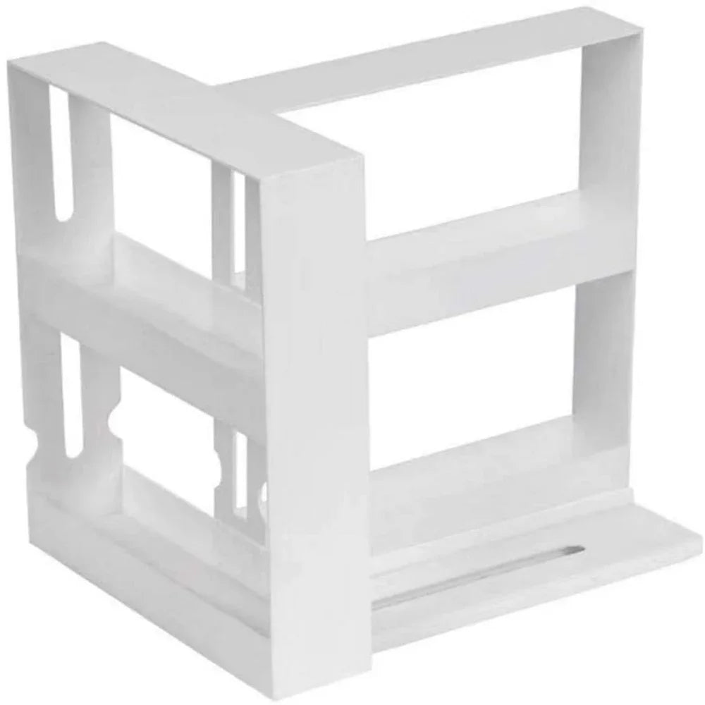 2 Tier Rotating Spice Rack Multi-Function Slide Out Storage Shelf for Kitchen Cabinet Cupboard Pantry Countertop Organization